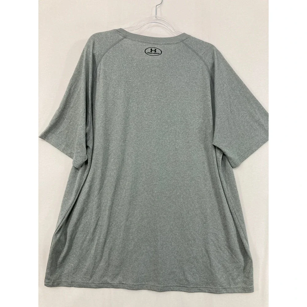 New‎ Under Armour T-Shirt 3XL Gray HeatGear Loose Fit Short Sleeve Athletic